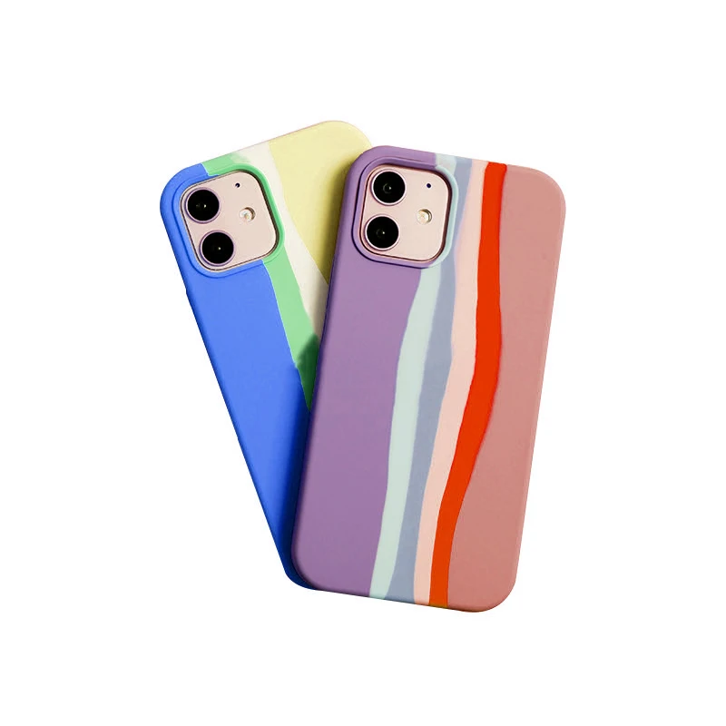 2021 New Trending Microfiber Rainbow Liquid Silicone Mobile Phone Case For iPhone 13 Pro 12 Pro, Colorful
2021 New Trending Microfiber Rainbow Liquid Silicone Mobile Phone Case For iPhone 13 Pro 12 Pro, Colorful