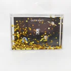 Acrylic Frame Liquid Photo Frame with Glitter Picture Frames 4x6