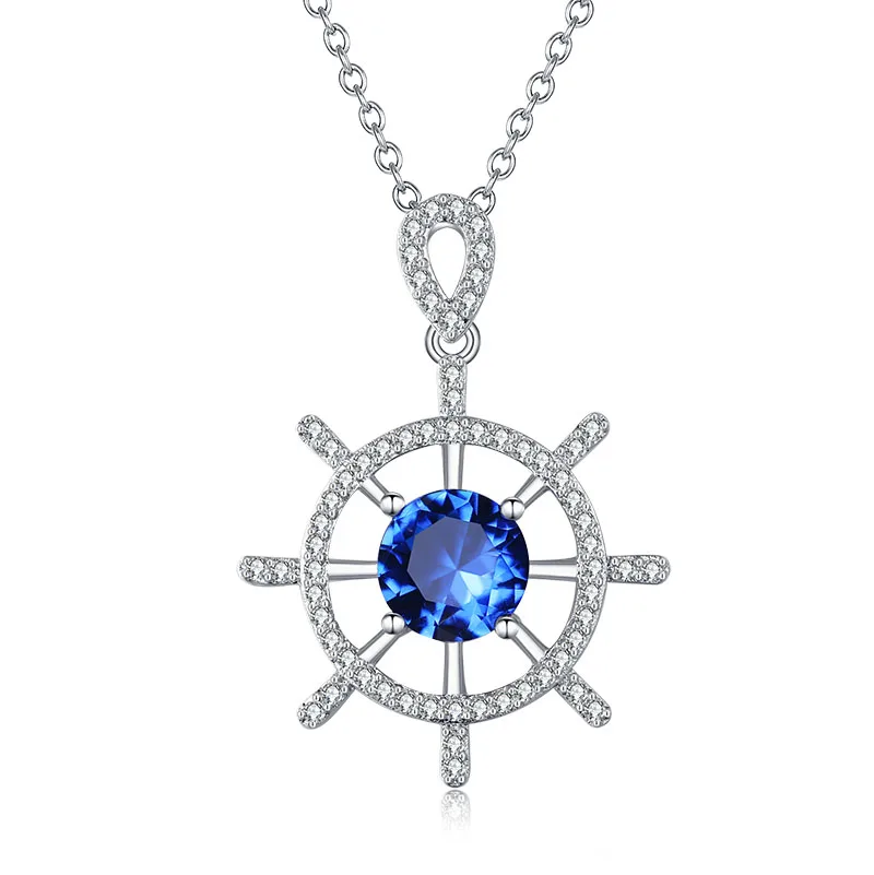 Sevena SAP2096 Classic Design White Gold Plated Jewelry Pendant Charm Blue Sapphire Pendant Necklace For Women, Silver color
Sevena SAP2096 Classic Design White Gold Plated Jewelry Pendant Charm Blue Sapphire Pendant Necklace For Women, Silver color