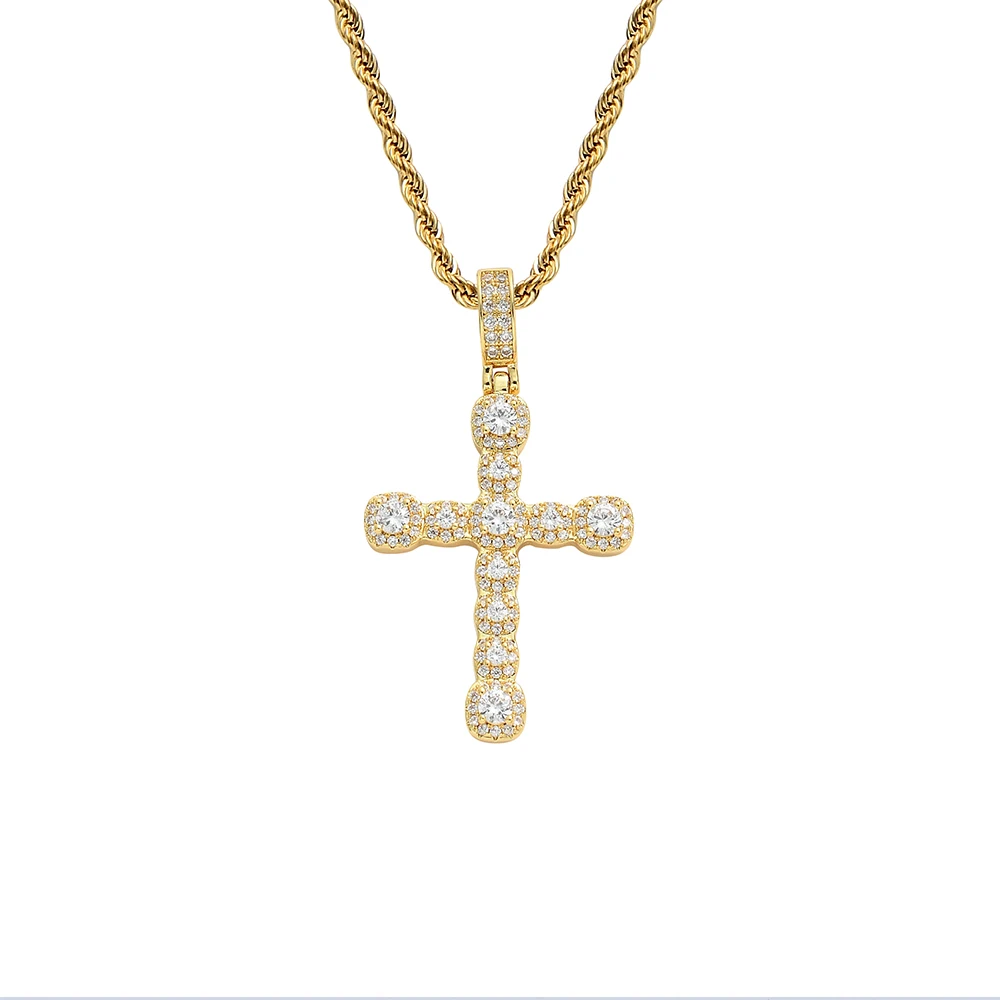 TUNKALL CN332 Brass Setting CZ Cross Pendant Iced Out Cubic Zircon Hip Hop Gift Jewelry Men Necklaces
TUNKALL CN332 Brass Setting CZ Cross Pendant Iced Out Cubic Zircon Hip Hop Gift Jewelry Men Necklaces