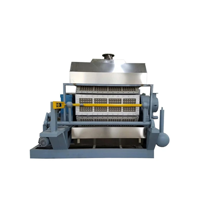 Automatique ligne de production de plateau d'oeufs de pâte à papier/déchets de papier recyclé utilisé plateau d'oeufs machine/petite machine faisant oeuf plateau