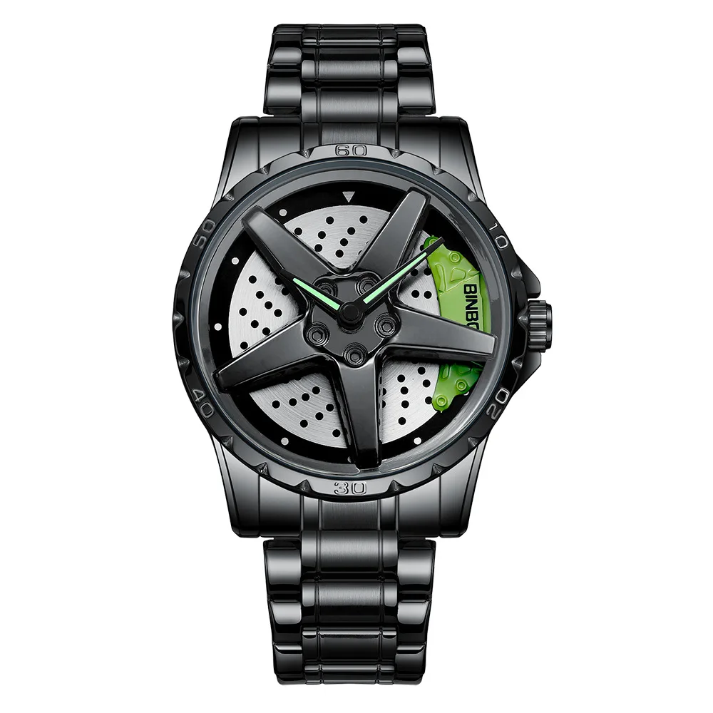 Mens Luxury Sports Car Watches 3D Sport Rim Hub Wheel Wristwatch Car Quartz Men's Watches Rotating Dial Car Hub Watch, 4colors
Mens Luxury Sports Car Watches 3D Sport Rim Hub Wheel Wristwatch Car Quartz Men's Watches Rotating Dial Car Hub Watch, 4colors