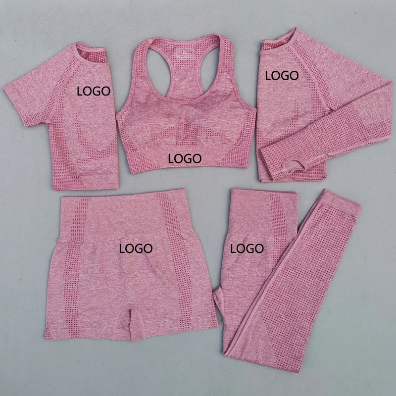2021 Seamless Yoga Set Fitness Sports 5 Piece Set Yoga Women Long Sleeve Shirts Running Leggings Workout Clothing, As pictures or customized
2021 Seamless Yoga Set Fitness Sports 5 Piece Set Yoga Women Long Sleeve Shirts Running Leggings Workout Clothing, As pictures or customized
