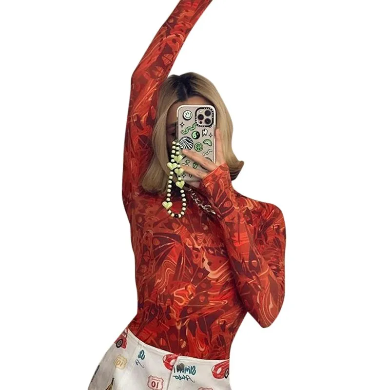 spring 2022 new arrivals Stand collar Floral print top ladies long sleeve crop top women t shirt
spring 2022 new arrivals Stand collar Floral print top ladies long sleeve crop top women t shirt