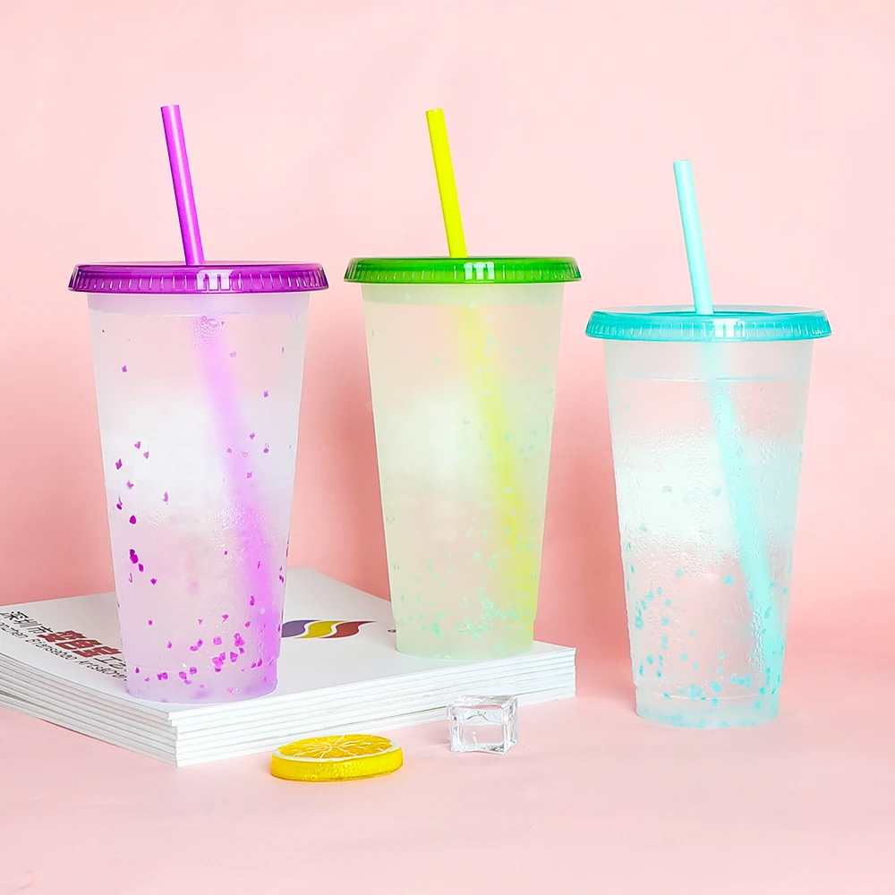 Best selling travel cold kids color changing plastic wholesale cups reusable water tumbler with lid and straw, Support customization
Best selling travel cold kids color changing plastic wholesale cups reusable water tumbler with lid and straw, Support customization