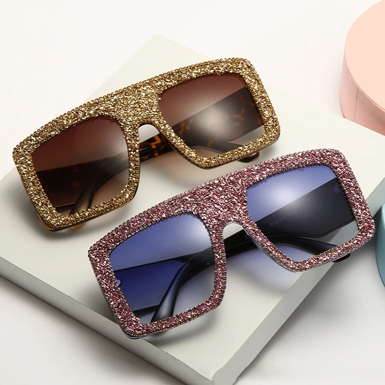 SKYWAY Gradient Shades Oversized Sunglasses Women Gravel Rhinestone Square Vintage Lady Fashion Sunglasses
SKYWAY Gradient Shades Oversized Sunglasses Women Gravel Rhinestone Square Vintage Lady Fashion Sunglasses