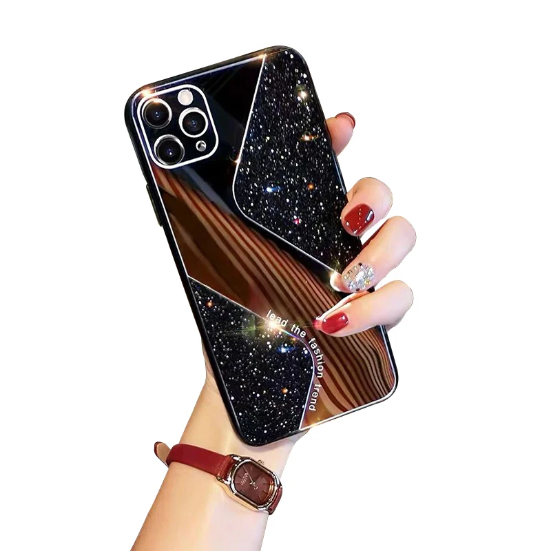 Custom glitter Camera protection silicone mirror for iphone 11 case hot selling Amazon shockproof high quality cover case
Custom glitter Camera protection silicone mirror for iphone 11 case hot selling Amazon shockproof high quality cover case
