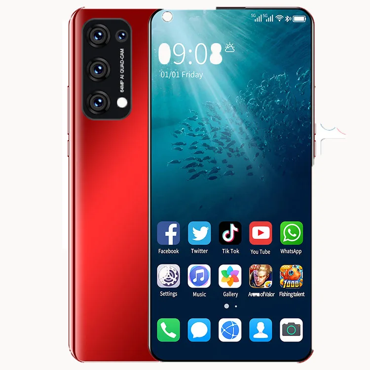 High Quality Reno5pro 12GB+512GB 6.7 inch Fingerprint Android 10 Dual SIM Smart phone, Black/red/green
High Quality Reno5pro 12GB+512GB 6.7 inch Fingerprint Android 10 Dual SIM Smart phone, Black/red/green