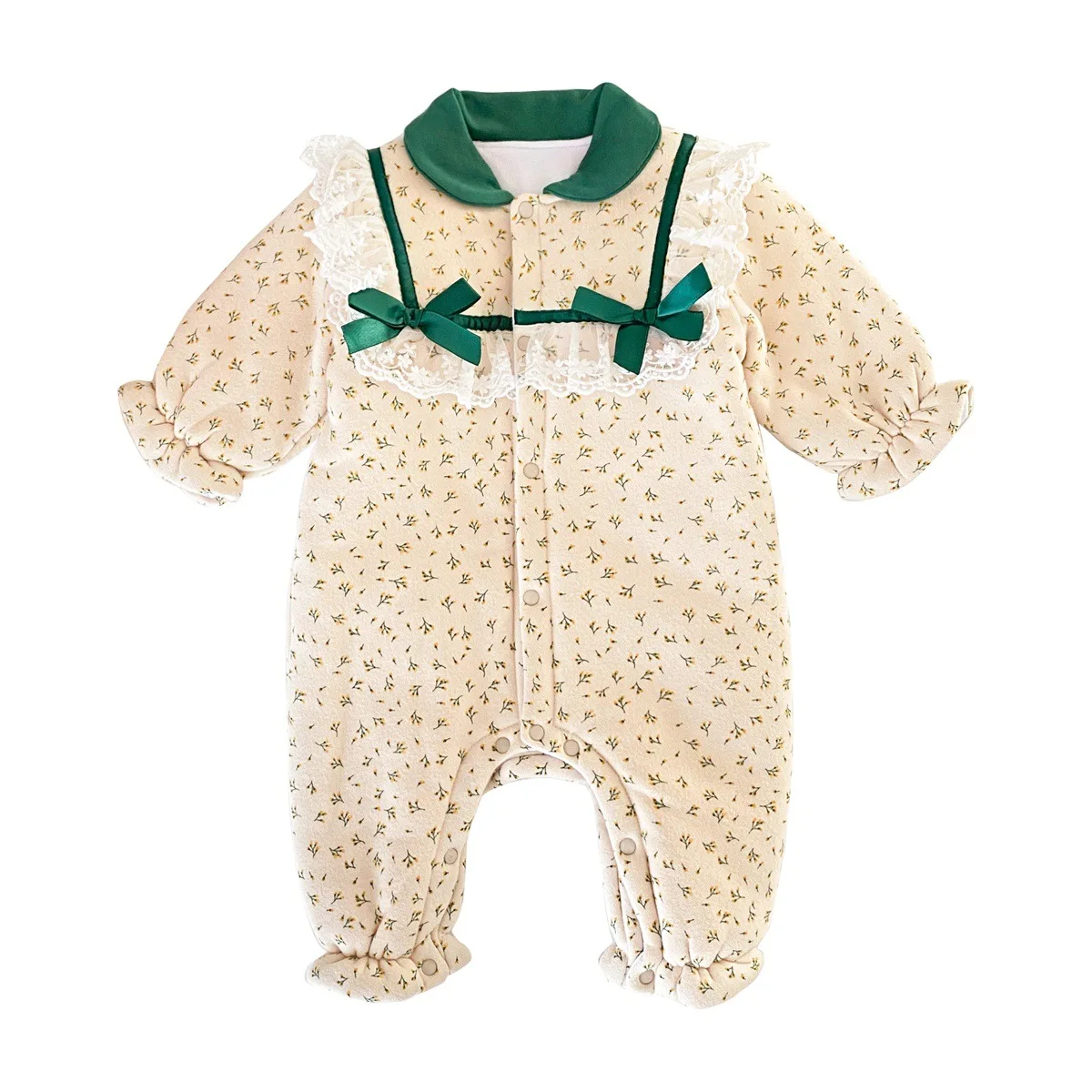 Baby long sleeve romper winter cotton clothes lace warmth Korean newborn pure cotton thickening sweater baby girl's rompers, Picture
Baby long sleeve romper winter cotton clothes lace warmth Korean newborn pure cotton thickening sweater baby girl's rompers, Picture
