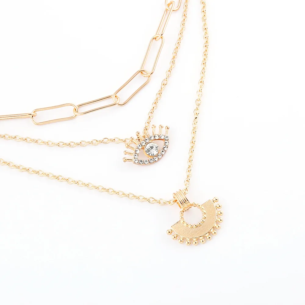 2021 Women's Stainless Steel Pendant Jewelry Multilayer Gold Plated Chain Necklace
2021 Women's Stainless Steel Pendant Jewelry Multilayer Gold Plated Chain Necklace