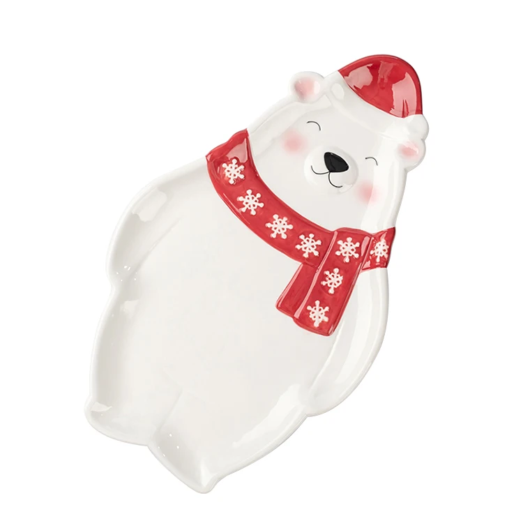 Restaurant Creative Polar Bear Shaped Ceramic Dinner Fruit Plates, Customized colors
Restaurant Creative Polar Bear Shaped Ceramic Dinner Fruit Plates, Customized colors