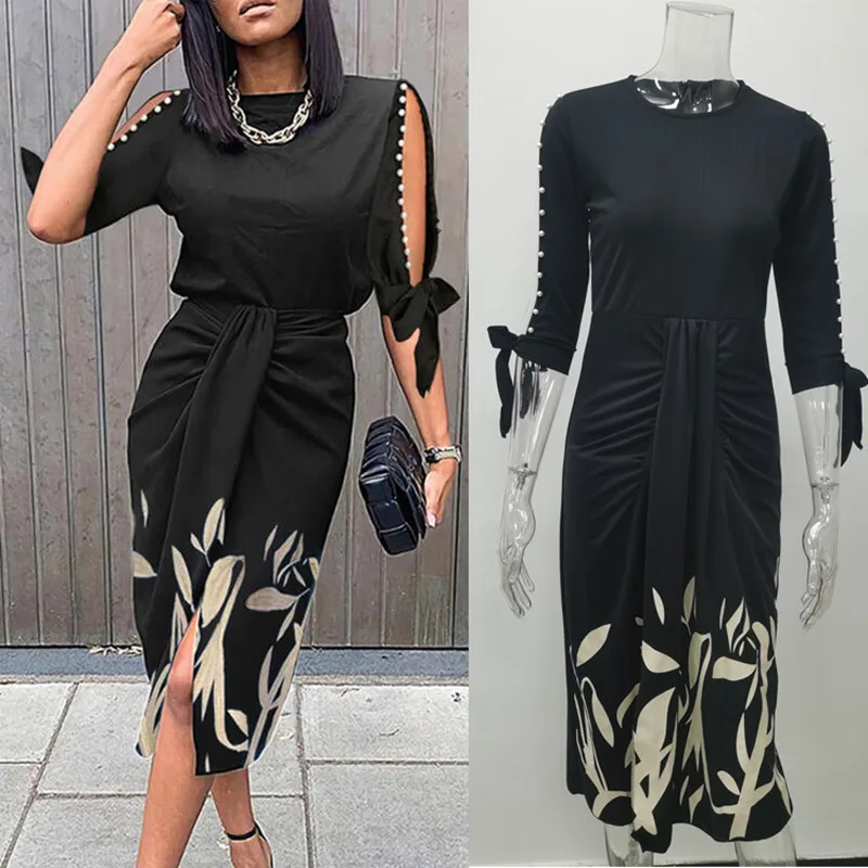 Fashion hollow out party club office lady floral print plus size dress women's clothing casual dresses
Fashion hollow out party club office lady floral print plus size dress women's clothing casual dresses