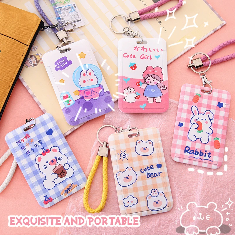 Girl heart cute cartoon creative student meal card bus card school card protective cover
Girl heart cute cartoon creative student meal card bus card school card protective cover