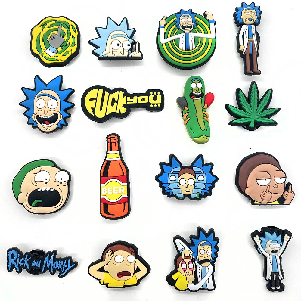 Gaby Rick Morty Cartoon cute shoe charms flower decorative clasp PVC soft glue Fun Cartoon Garden shoe charms, White
Gaby Rick Morty Cartoon cute shoe charms flower decorative clasp PVC soft glue Fun Cartoon Garden shoe charms, White