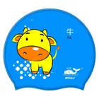 Silicone Waterproof Ladies Swimming Hats Bubble Girls Swim Cap