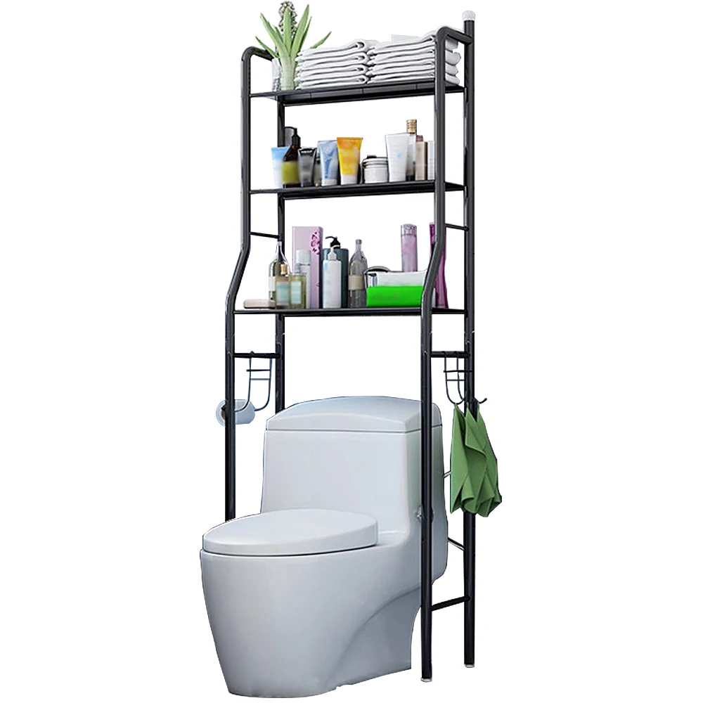 Bathroom Display Shelf Storage Holders Over Toilet 3-Rack Standing Shelves for Bath Toilet Closestool, Black,white,pink
Bathroom Display Shelf Storage Holders Over Toilet 3-Rack Standing Shelves for Bath Toilet Closestool, Black,white,pink