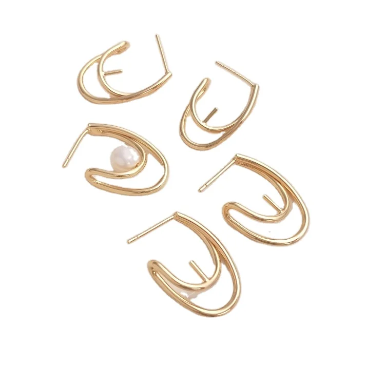 14K gold plated 925 silver needle earrings handmade diy half hole crystal pearl pin holder earring material
14K gold plated 925 silver needle earrings handmade diy half hole crystal pearl pin holder earring material