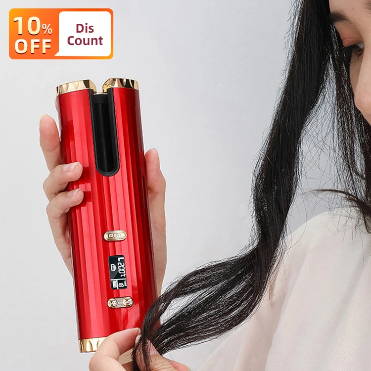 2021 Latest Digital Gold Womens Usb Iron Curling Automatic Aluminum Silicone Ceramic Air Heatless Portable Rollers Hair Curler, Black, light pink, red
2021 Latest Digital Gold Womens Usb Iron Curling Automatic Aluminum Silicone Ceramic Air Heatless Portable Rollers Hair Curler, Black, light pink, red