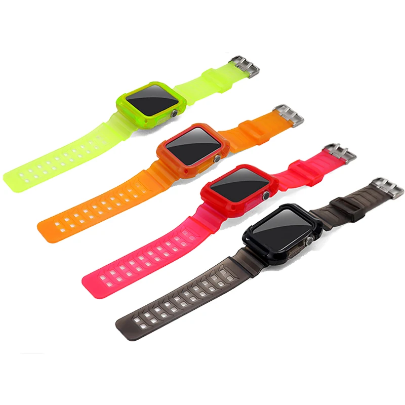 Hot Selling TPU Watch Band Replacement Strap with Protective Frame for Apple Watch Band with Case
Hot Selling TPU Watch Band Replacement Strap with Protective Frame for Apple Watch Band with Case