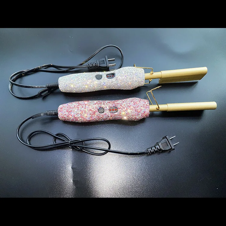 Bling Hot Comb Hair Straightener Professional copper Hair Comb Brush Hot Electric Hair Straightener comb, White,pink
Bling Hot Comb Hair Straightener Professional copper Hair Comb Brush Hot Electric Hair Straightener comb, White,pink