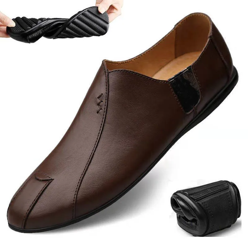 Hot Selling New men's leather shoes Korean fashion casual breathable Loafers driving shoes, As the picture show
Hot Selling New men's leather shoes Korean fashion casual breathable Loafers driving shoes, As the picture show