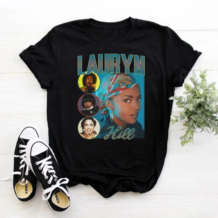 Wholesale Fashion Lauryn Hill Printed Top Tees Stretch Cotton Plus Size Custom Brand Vintage Women T Shirt, Black white gray dark blue red
Wholesale Fashion Lauryn Hill Printed Top Tees Stretch Cotton Plus Size Custom Brand Vintage Women T Shirt, Black white gray dark blue red