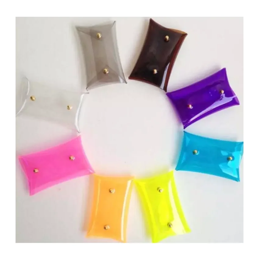 Mini Clutch Card Holder Transparent PVC Coin Purse Wallet
Mini Clutch Card Holder Transparent PVC Coin Purse Wallet