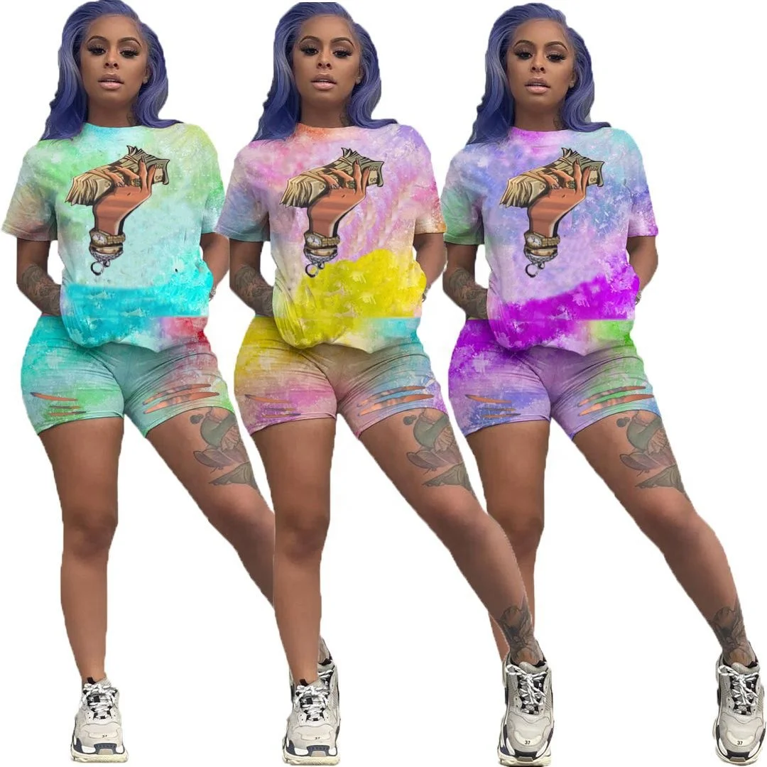 AI07-8234 Women's 2020 spring and summer printed casual street sports two-piece suit
AI07-8234 Women's 2020 spring and summer printed casual street sports two-piece suit
