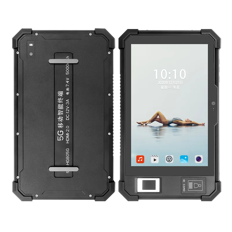 

8inch RK3399 Android 9.0 OS IP65 Wifi Industrial Rugged Tablet PC NFC RFID Fingerprint Reader QR Barcoder Scanner