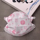 Disposable non woven fabric n95 3-7 years old children face mask 5pcs pack