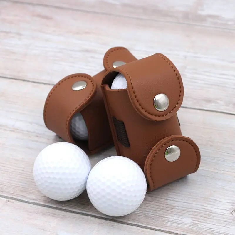 Mini Golf Ball Bag PU Leather 4 Tees Holder Kit Golf Ball Hanging Pouch Portable Men Golf Carry Bag, Brown & custom
Mini Golf Ball Bag PU Leather 4 Tees Holder Kit Golf Ball Hanging Pouch Portable Men Golf Carry Bag, Brown & custom