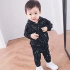 0-3 歳服のサプライヤー新デザインブティックキッズボーイスーツセット赤ちゃんトラックスーツ服セット 1839