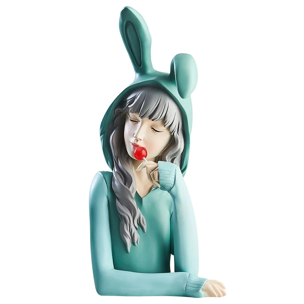 Resin decoration lollipop girl European girl home decoration accessories countertop sculpture model girl brown blue white gift
Resin decoration lollipop girl European girl home decoration accessories countertop sculpture model girl brown blue white gift