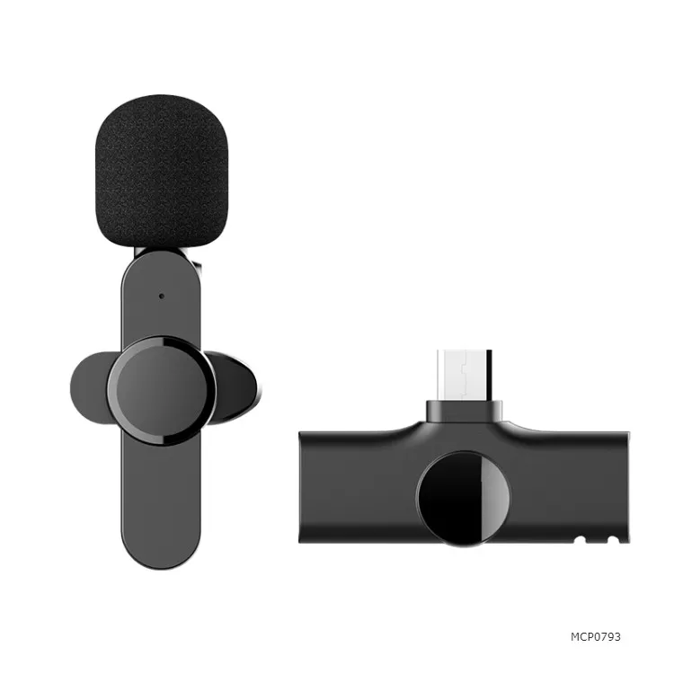 Professional High Quality Type-C / USB-C Interface Small Size Live Broadcast Wireless Lavalier Lapel Microphone
Professional High Quality Type-C / USB-C Interface Small Size Live Broadcast Wireless Lavalier Lapel Microphone