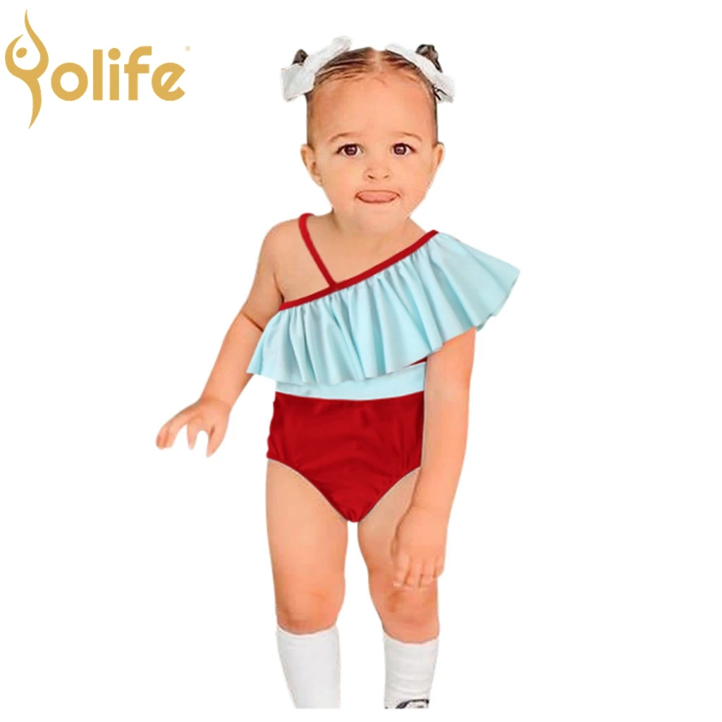 Yolife Summer Toddler Swimsuit Kids Ruffle Stripe Bikini Baby Girls One shoulder Swimwea
Yolife Summer Toddler Swimsuit Kids Ruffle Stripe Bikini Baby Girls One shoulder Swimwea