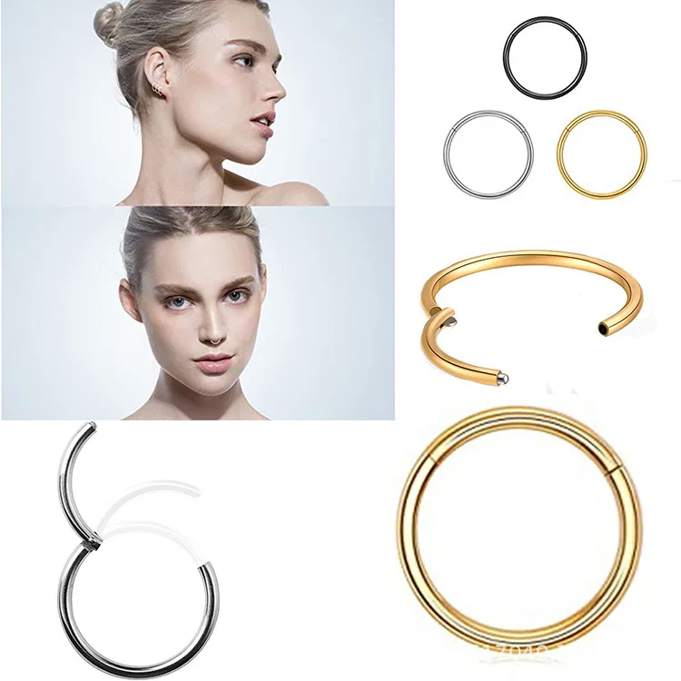 Seamless Closed Loop Piercing Punk Jewelry Multifunctional Stainless Steel Nose Ring Round Lip Ring Earrings Nose Ring for Wome
Seamless Closed Loop Piercing Punk Jewelry Multifunctional Stainless Steel Nose Ring Round Lip Ring Earrings Nose Ring for Wome