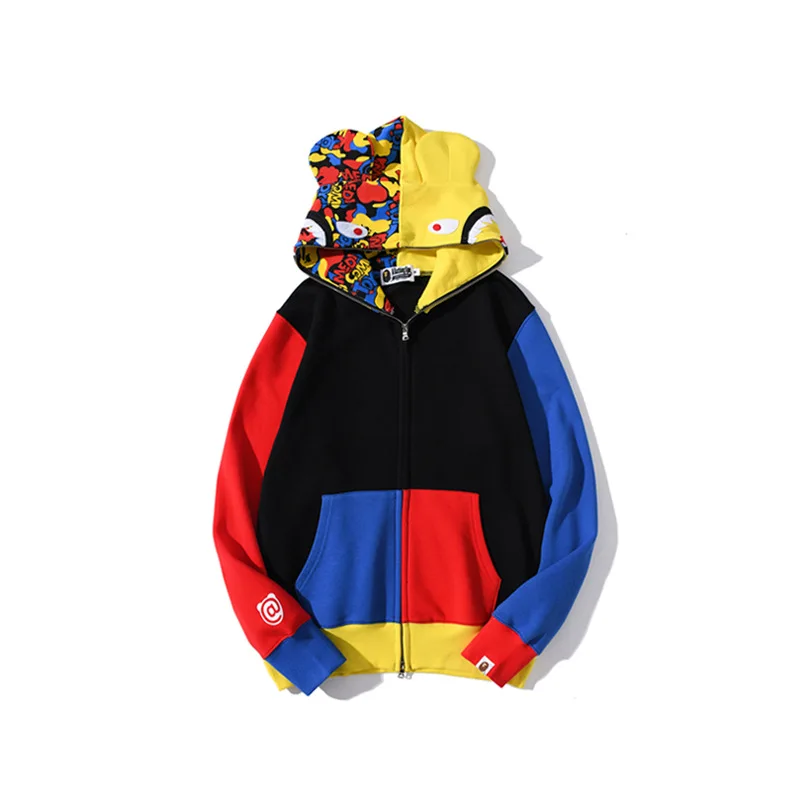 2021 Hot Sale BAPE new type Camouflage Red Yellow Blue Combination Zip Hoodies With Unisex Size
2021 Hot Sale BAPE new type Camouflage Red Yellow Blue Combination Zip Hoodies With Unisex Size