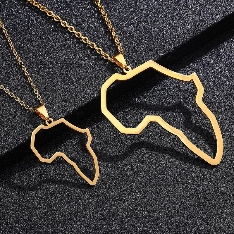 Luxury Hot Sale Stainless Steel Country Map Necklace Silver Plated Steel Hollow Africa Map Necklace For Lady Jewellery
Luxury Hot Sale Stainless Steel Country Map Necklace Silver Plated Steel Hollow Africa Map Necklace For Lady Jewellery