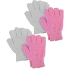 Nylon single color bath gloves exfoliate remove dead skin gloves