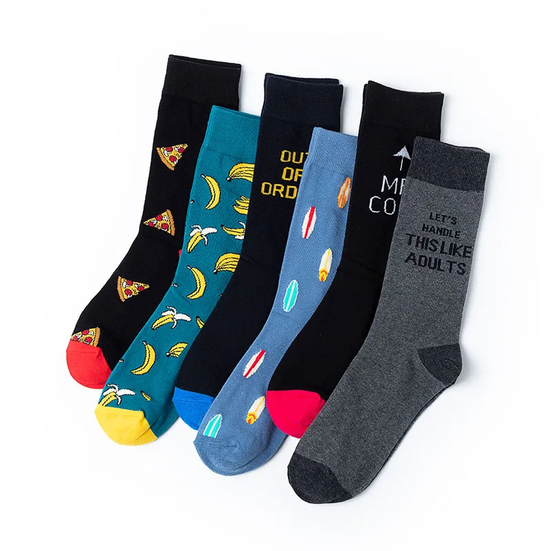 Autumn 2021 new wholesale men's socks colorful jacquard cartoon pattern tube socks personality women long socks
Autumn 2021 new wholesale men's socks colorful jacquard cartoon pattern tube socks personality women long socks