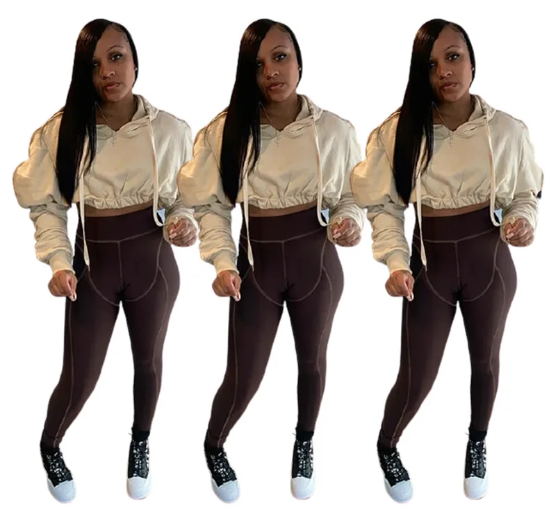 Solid Color Crop Tops Hooded Pullover Outfits Women's Fashion Clothes 2021 Spring Fall Winter Short Hooded Tracksuit Women Sets
Solid Color Crop Tops Hooded Pullover Outfits Women's Fashion Clothes 2021 Spring Fall Winter Short Hooded Tracksuit Women Sets