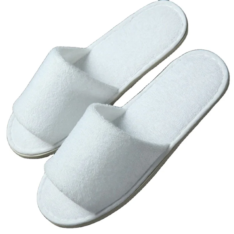 Hotel slippers disposable towel cloth spa slippers luxury personalized hotel half-pack slippers sandal, White
Hotel slippers disposable towel cloth spa slippers luxury personalized hotel half-pack slippers sandal, White