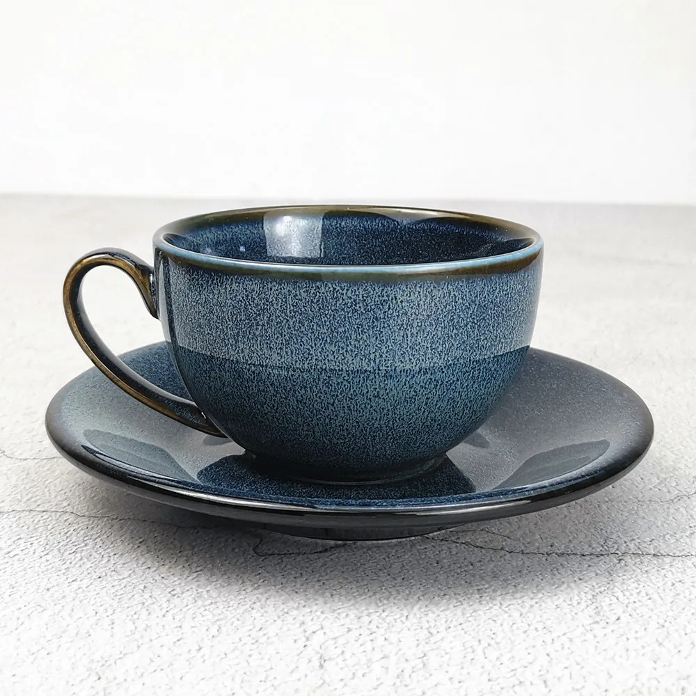 Kiln glaze European style small luxury garland coffee simple household ceramic latte cup 
Kiln glaze European style small luxury garland coffee simple household ceramic latte cup