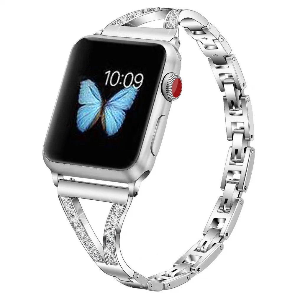 Women Diamond Bracelet for Apple Watch Band Series 7 6 SE 5 4 3 Adjustable Metal Strap for iWatch 41mm 45mm 40mm 44mm 38mm 42mm, Black,gold,blue,red
Women Diamond Bracelet for Apple Watch Band Series 7 6 SE 5 4 3 Adjustable Metal Strap for iWatch 41mm 45mm 40mm 44mm 38mm 42mm, Black,gold,blue,red