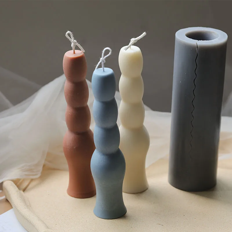 Long pole candlestick shape small four-section candle silicone mold scented candle Morandica color candle mold, Grey
Long pole candlestick shape small four-section candle silicone mold scented candle Morandica color candle mold, Grey