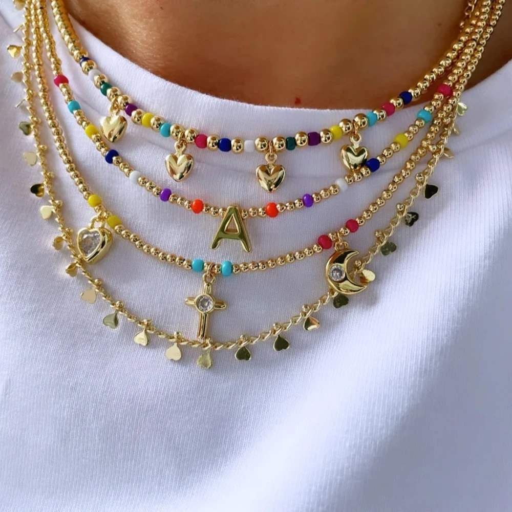 Go2boho New In Summer Colorful Boho Necklaces For Women Beaded Gold Plated Heart Charm Pendant Fashion Jewelry
Go2boho New In Summer Colorful Boho Necklaces For Women Beaded Gold Plated Heart Charm Pendant Fashion Jewelry