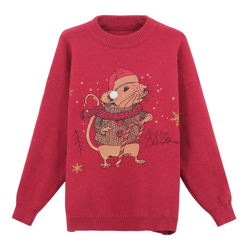 Winter Lady's Crew Neck Pullover Knitwear Sweater Clothing For Women's, Mixed colors
Winter Lady's Crew Neck Pullover Knitwear Sweater Clothing For Women's, Mixed colors