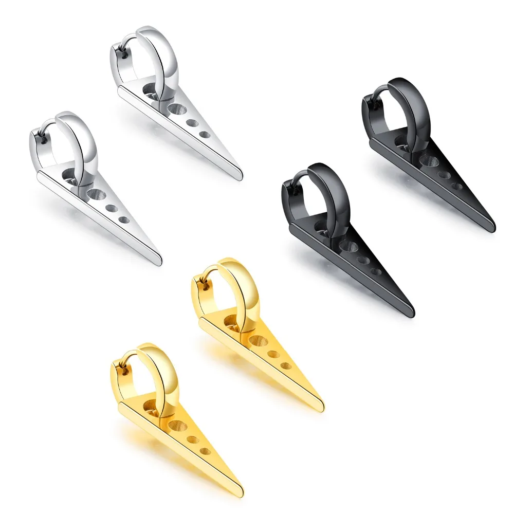Stud Earring For Couple Women Jewelry Wholesale Stainless Steel Triangle Ear Punk Geometric Cool Men Gold Color Earrings Zircon
Stud Earring For Couple Women Jewelry Wholesale Stainless Steel Triangle Ear Punk Geometric Cool Men Gold Color Earrings Zircon