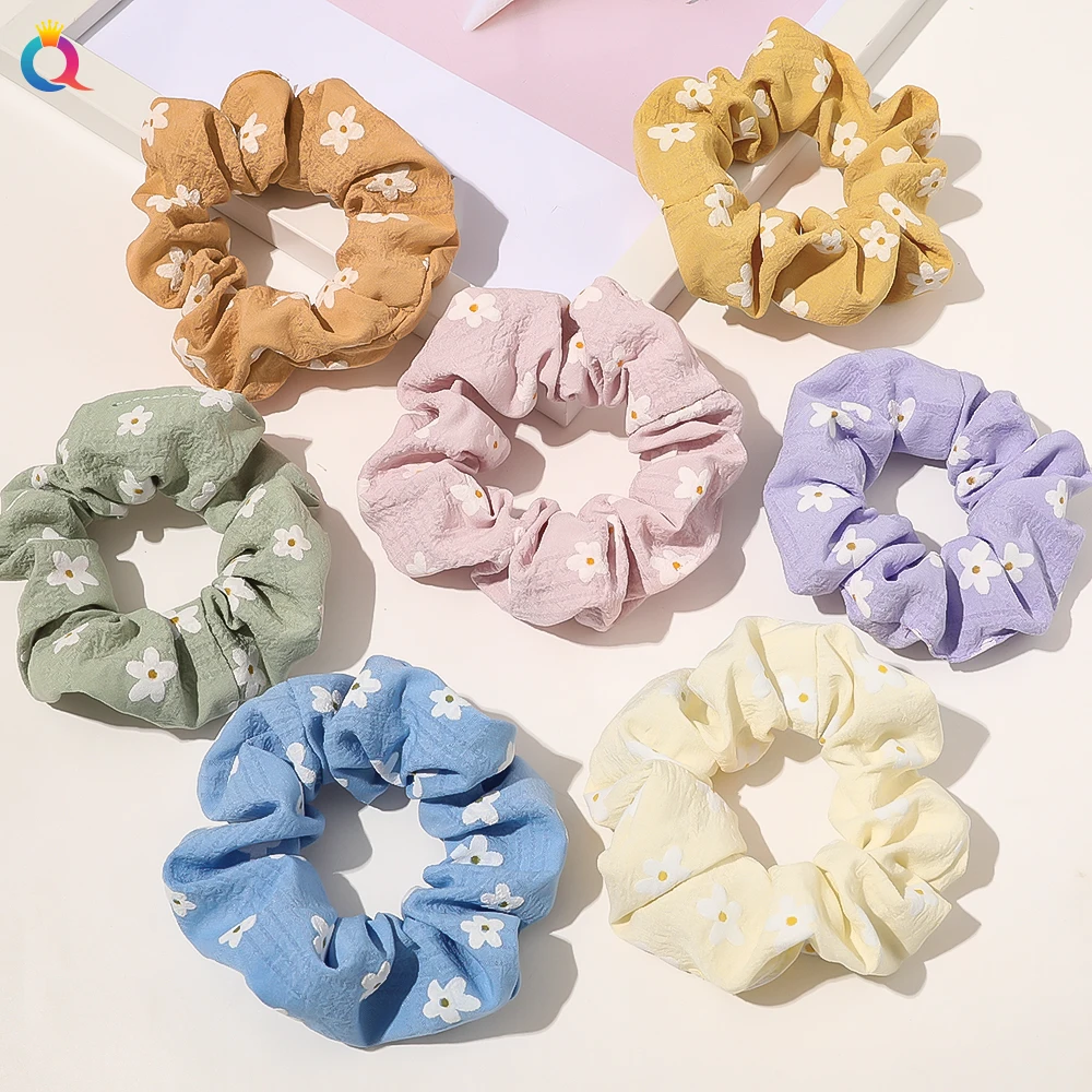QIYUE Fresh Style Girl Hair Accessories Women Cute Flower Printed Scrunchie For Hair
QIYUE Fresh Style Girl Hair Accessories Women Cute Flower Printed Scrunchie For Hair