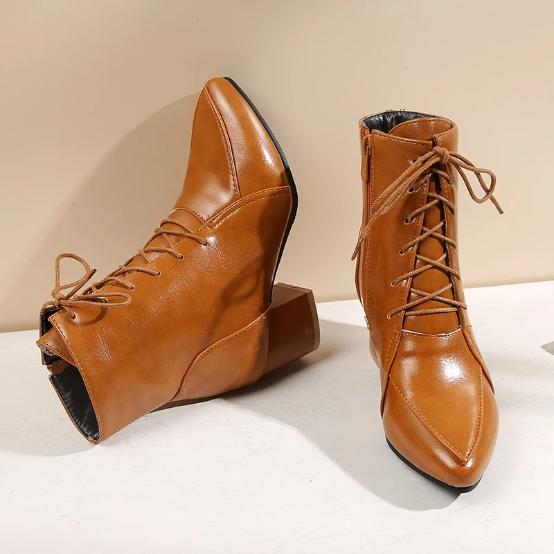 Big Size Women Autumn Winter High Heels Pointed Ankle Stitch Heel Heel Motorcycle Zipper Ladies Boots Shoes, Black ecru brown
Big Size Women Autumn Winter High Heels Pointed Ankle Stitch Heel Heel Motorcycle Zipper Ladies Boots Shoes, Black ecru brown